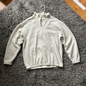 Men’s quarter zip sweatshirt standard cloth